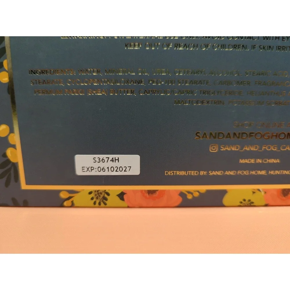 Sand + Fog Hand Cream Set: Shea Butter, Rose, California Beach House Exp 6/27